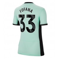 Camiseta Chelsea Wesley Fofana #33 Tercera Equipación para mujer 2023-24 manga corta